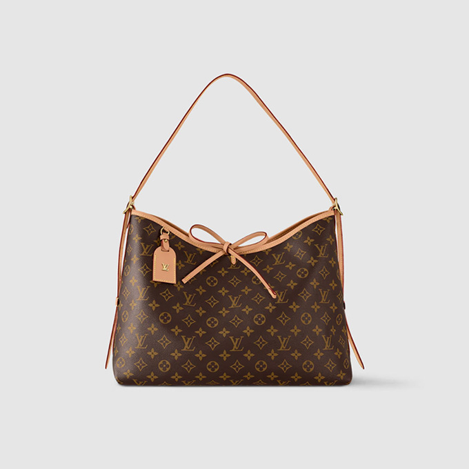 lv louis vuitton carryall large monogram canvas hobo bag #m46197